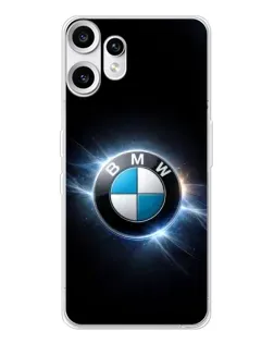 Чохол для Nothing CMF Phone 2 Pro з картинкою «BMW — неонове сяйво»