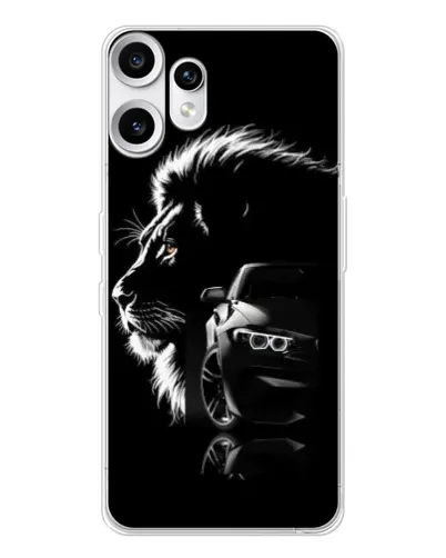 Чохол для Nothing CMF Phone 2 Pro з картинкою «BMW та лев» Чохол для Nothing CMF Phone 2 Pro з картинкою «BMW та лев»