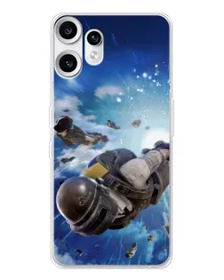 Чохол для Nothing CMF Phone 2 Pro з картинкою «Десант PUBG — стрибок»