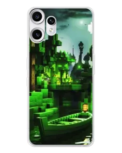 Чехол для Nothing CMF Phone 2 Pro с картинкой «Minecraft лесной пейзаж»