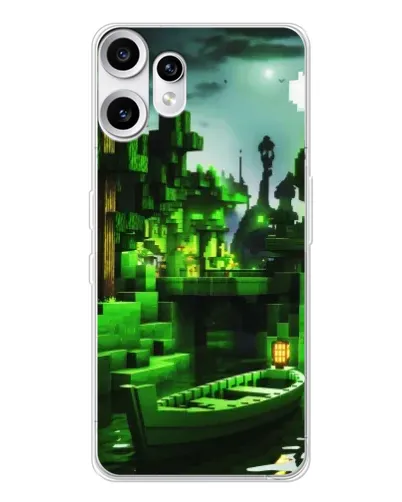 Чехол для Nothing CMF Phone 2 Pro с картинкой «Minecraft лесной пейзаж»