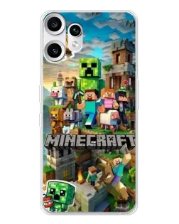 Чехол для Nothing CMF Phone 2 Pro с картинкой «Замок Minecraft»