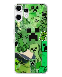 Чехол для Nothing CMF Phone 2 Pro с картинкой «Криперы Minecraft»