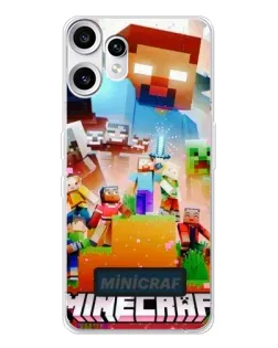 Чехол для Nothing CMF Phone 2 Pro с картинкой «Minecraft герои игры»