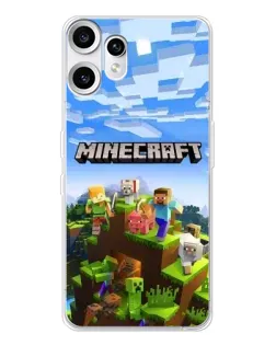 Чохол для Nothing CMF Phone 2 Pro з картинкою «Minecraft класичний світ» Чохол для Nothing CMF Phone 2 Pro з картинкою «Minecraft класичний світ»