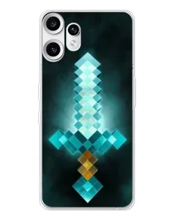 Чохол для Nothing CMF Phone 2 Pro з картинкою «Алмазний меч неон» Чохол для Nothing CMF Phone 2 Pro з картинкою «Алмазний меч неон»