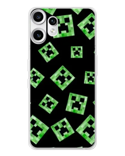 Чехол для Nothing CMF Phone 2 Pro с картинкой «Паттерн с криперами»
