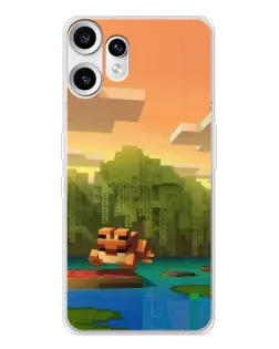 Чохол для Nothing CMF Phone 2 Pro з картинкою «Майнкрафт захід сонця» Чохол для Nothing CMF Phone 2 Pro з картинкою «Майнкрафт захід сонця»