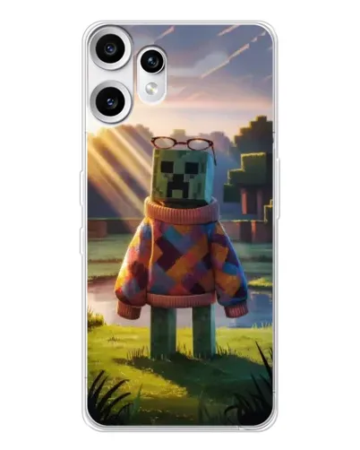 Чехол для Nothing CMF Phone 2 Pro с картинкой «Крипер в свитере»