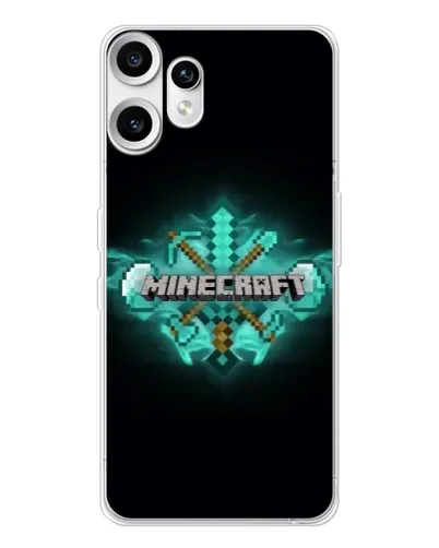 Чехол для Nothing CMF Phone 2 Pro с картинкой «Minecraft Diamond лого»
