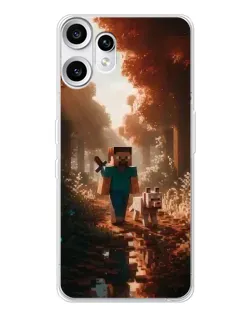 Чохол для Nothing CMF Phone 2 Pro з картинкою «Стів у лісі» Чохол для Nothing CMF Phone 2 Pro з картинкою «Стів у лісі»