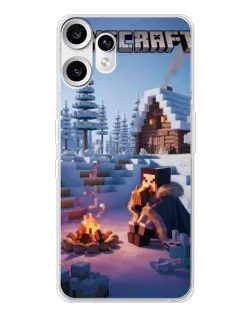 Чохол для Nothing CMF Phone 2 Pro з картинкою «Зимовий Minecraft» Чохол для Nothing CMF Phone 2 Pro з картинкою «Зимовий Minecraft»