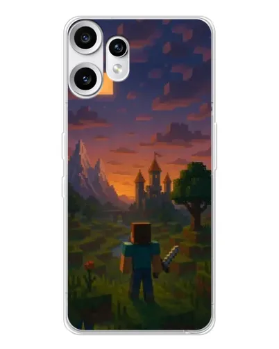 Чехол для Nothing CMF Phone 2 Pro с картинкой «Стив у башни»