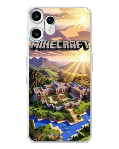 Чехол для Nothing CMF Phone 2 Pro с картинкой «Minecraft панорама»