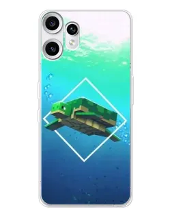 Чохол для Nothing CMF Phone 2 Pro з картинкою «Черепаха Minecraft» Чохол для Nothing CMF Phone 2 Pro з картинкою «Черепаха Minecraft»