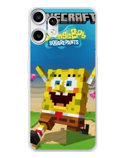Чохол для Nothing CMF Phone 2 Pro з картинкою «Губка Боб Minecraft» Чохол для Nothing CMF Phone 2 Pro з картинкою «Губка Боб Minecraft»