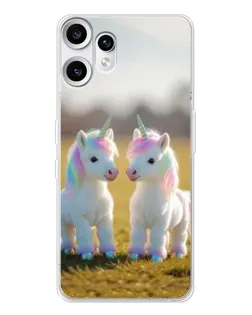 Чохол для Nothing CMF Phone 2 Pro з картинкою «Пара єдинорогів» Чохол для Nothing CMF Phone 2 Pro з картинкою «Пара єдинорогів»