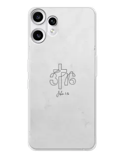Чохол для Nothing CMF Phone 2 Pro з картинкою «Івана 3:16 Хрест»