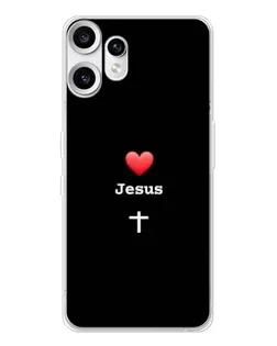 Чохол для Nothing CMF Phone 2 Pro з картинкою «Серце - Jesus»