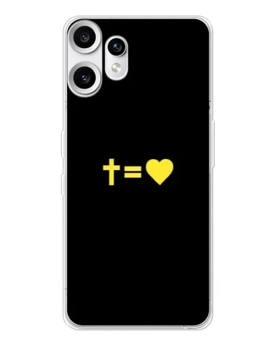 Чохол для Nothing CMF Phone 2 Pro з картинкою «Серце та Хрест»