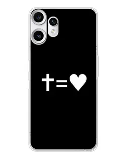 Чохол для Nothing CMF Phone 2 Pro з картинкою «Хрест та Серце»