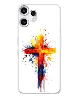 Чохол для Nothing CMF Phone 2 Pro з картинкою «Акварельний хрест»
