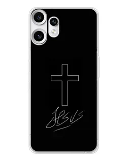 Чехол для Nothing CMF Phone 2 Pro с картинкой «Графический крест Jesus»