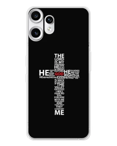 Чехол для Nothing CMF Phone 2 Pro с картинкой «Текстовый крест» Чехол для Nothing CMF Phone 2 Pro с картинкой «Текстовый крест»