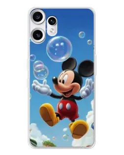 Чехол для Nothing CMF Phone 2 Pro с картинкой «Mickey и мыльные пузыри»