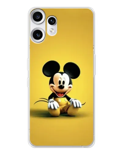 Чехол для Nothing CMF Phone 2 Pro с картинкой «Микки на желтом»