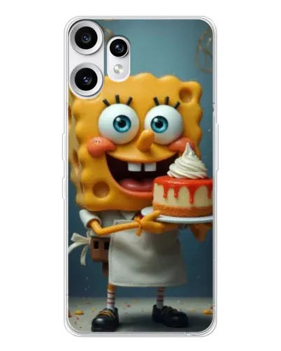 Чехол для Nothing CMF Phone 2 Pro с картинкой «Повар Спанч Боб»