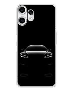 Чохол для Nothing CMF Phone 2 Pro з картинкою «Силует Tesla Night»