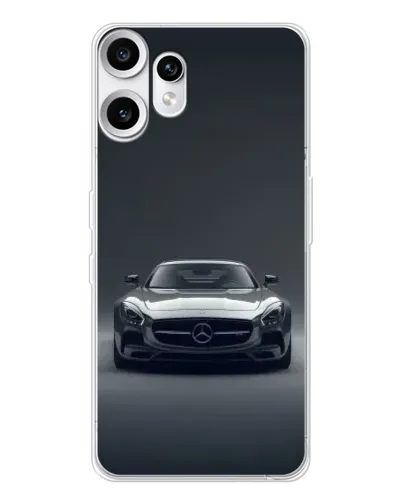 Чохол для Nothing CMF Phone 2 Pro з картинкою «Mercedes на чорному» Чохол для Nothing CMF Phone 2 Pro з картинкою «Mercedes на чорному»