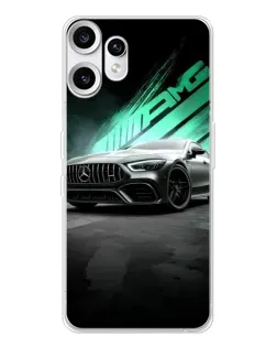 Чехол для Nothing CMF Phone 2 Pro с картинкой «Темный Mercedes AMG»