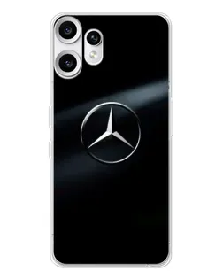 Чехол для Nothing CMF Phone 2 Pro с картинкой «Mercedes на металле»