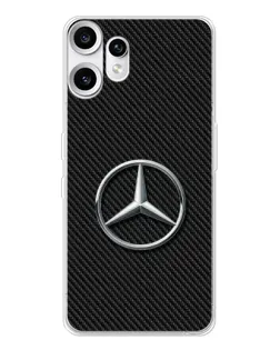 Чехол для Nothing CMF Phone 2 Pro с картинкой «Карбоновый Mercedes стиль»