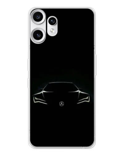 Чехол для Nothing CMF Phone 2 Pro с картинкой «Mercedes — силуэт авто» Чехол для Nothing CMF Phone 2 Pro с картинкой «Mercedes — силуэт авто»
