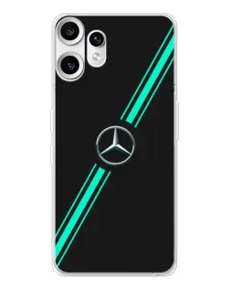 Чехол для Nothing CMF Phone 2 Pro с картинкой «Спортивные линии Mercedes»
