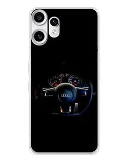 Чехол для Nothing CMF Phone 2 Pro с картинкой «Салон Audi — руль»