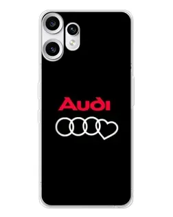 Чехол для Nothing CMF Phone 2 Pro с картинкой «Логотип Audi Heart»