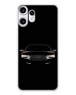 Чехол для Nothing CMF Phone 2 Pro с картинкой «Audi — ночной контур»