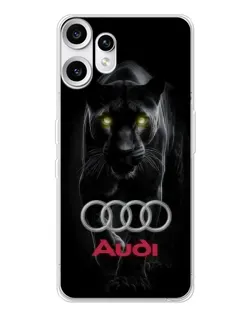 Чехол для Nothing CMF Phone 2 Pro с картинкой «Пантера и Audi»