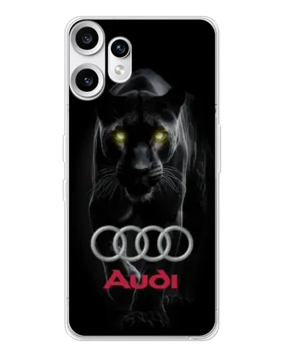 Чехол для Nothing CMF Phone 2 Pro с картинкой «Пантера и Audi» Чехол для Nothing CMF Phone 2 Pro с картинкой «Пантера и Audi»