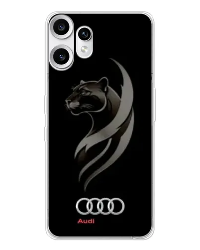Чехол для Nothing CMF Phone 2 Pro с картинкой «Графика — пантера и Audi» Чехол для Nothing CMF Phone 2 Pro с картинкой «Графика — пантера и Audi»