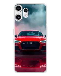 Чехол для Nothing CMF Phone 2 Pro с картинкой «Audi RS — красный стиль»