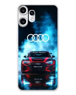 Чехол для Nothing CMF Phone 2 Pro с картинкой «Audi Sport — неон»
