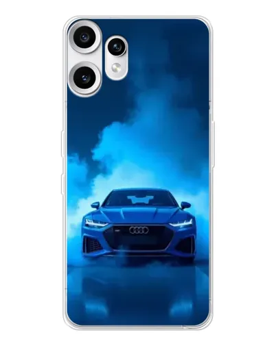 Чехол для Nothing CMF Phone 2 Pro с картинкой «Audi — голубая энергия» Чехол для Nothing CMF Phone 2 Pro с картинкой «Audi — голубая энергия»