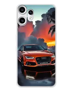 Чехол для Nothing CMF Phone 2 Pro с картинкой «Audi — закат»