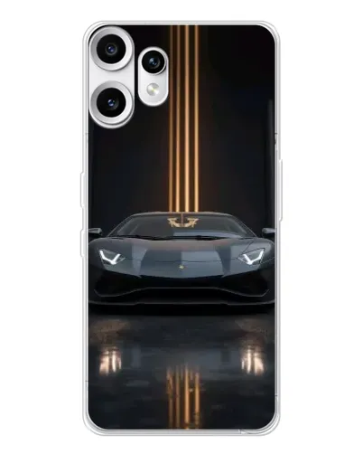Чехол для Nothing CMF Phone 2 Pro с картинкой «Lamborghini золотые линии» Чехол для Nothing CMF Phone 2 Pro с картинкой «Lamborghini золотые линии»