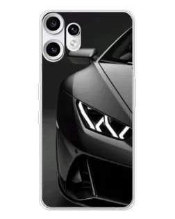 Чехол для Nothing CMF Phone 2 Pro с картинкой «Lamborghini фары детализация»